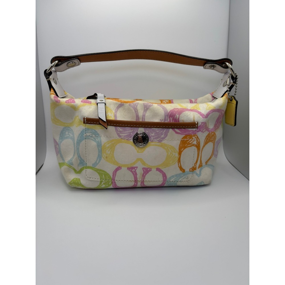 Coach Vintage Y2K Hamptons Scribble Mini Baguette Bag